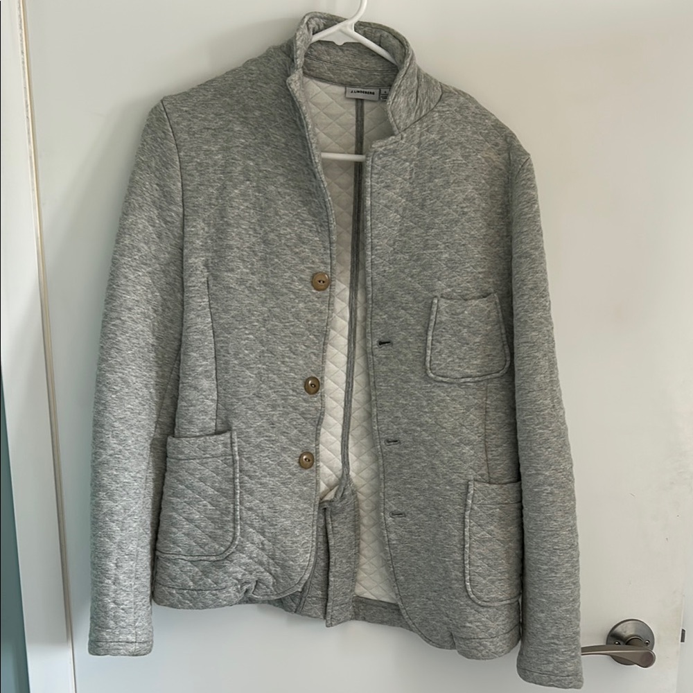J. Lindeberg Gray Quilted Jacket